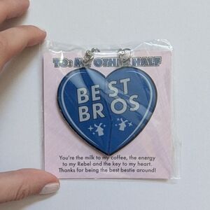 Dutch Bros Blue Heart Keychain